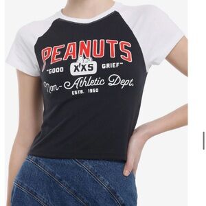 Peanuts Good Grief Snoopy Girls Raglan Baby T-Shirt